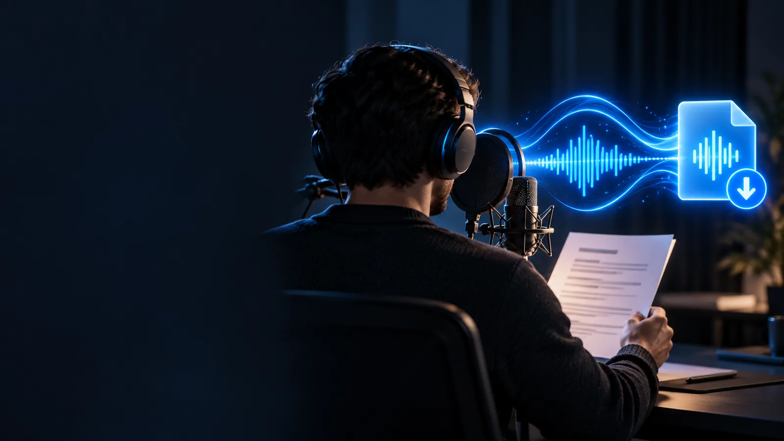 Voicegeneratorのランディングページ用イラスト