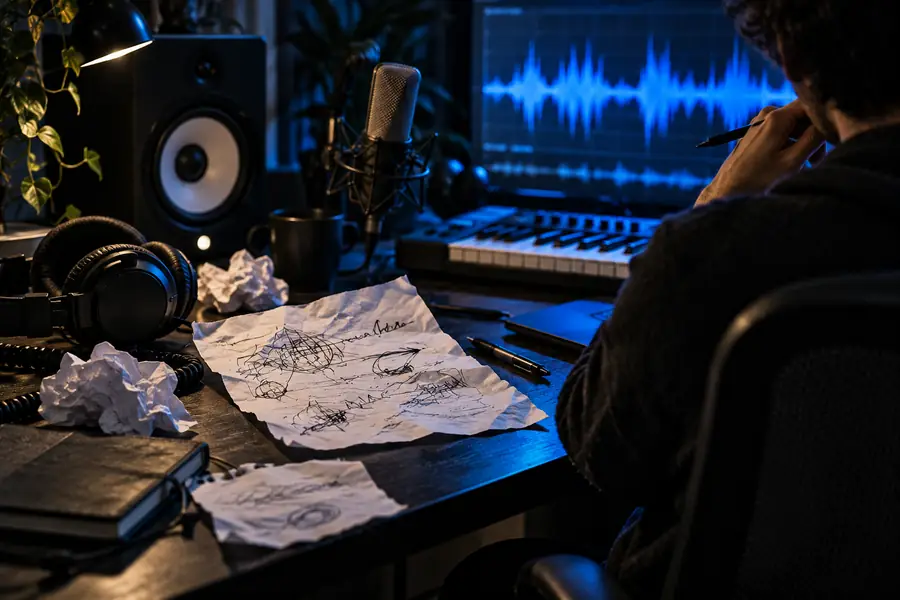 Unstrukturierte Anfrage für eine Musikstimme als grobes Kreativbriefing