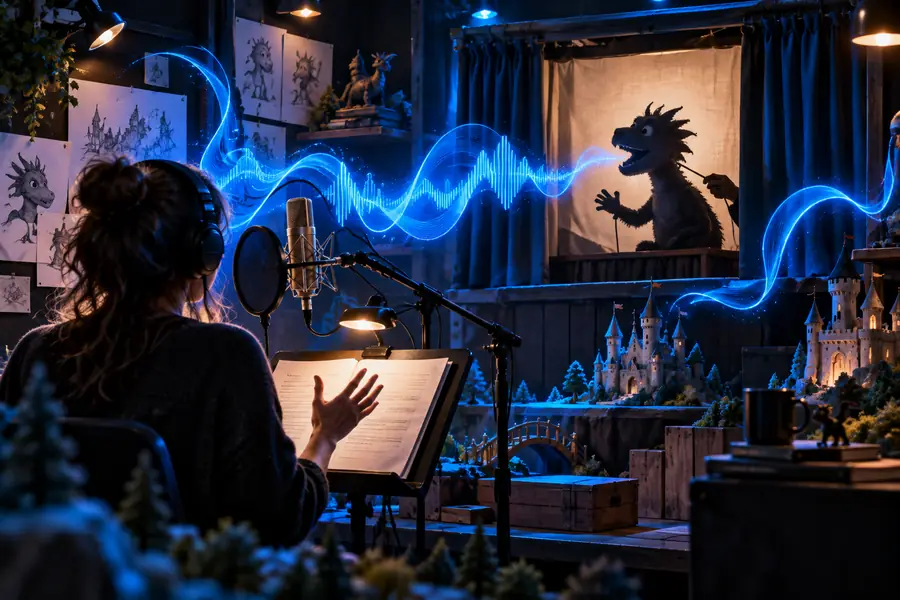 Character-directed voice output preview