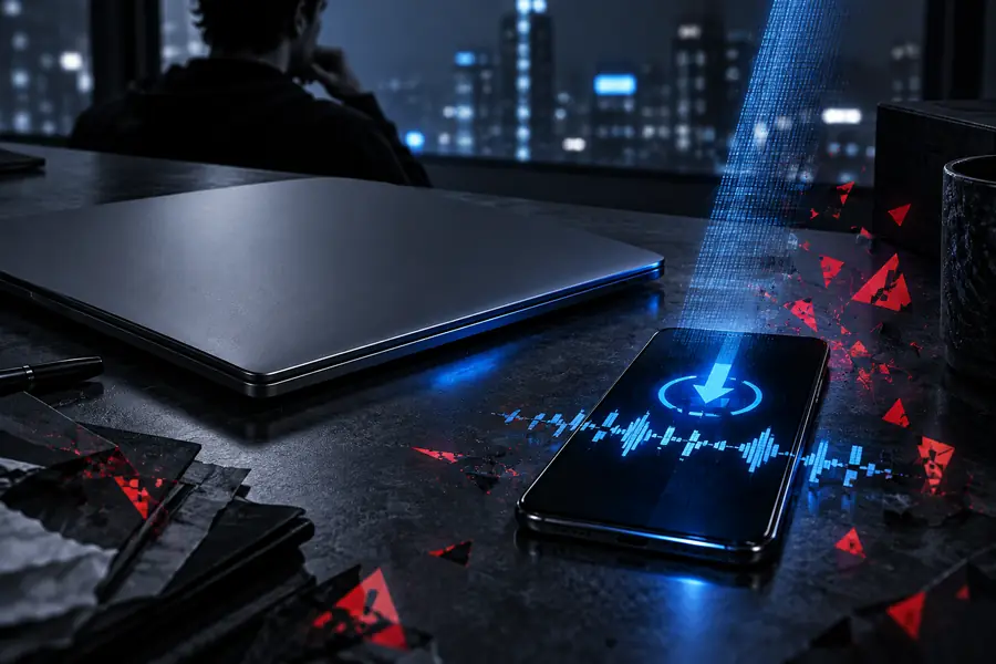 Unclear voice AI download presented as a security concern