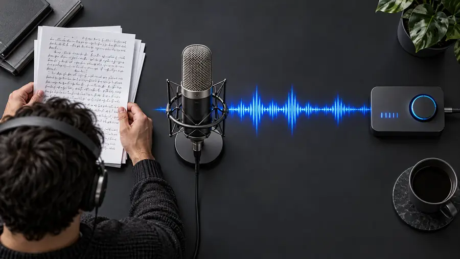 Plain text-to-speech workflow for a spoken script